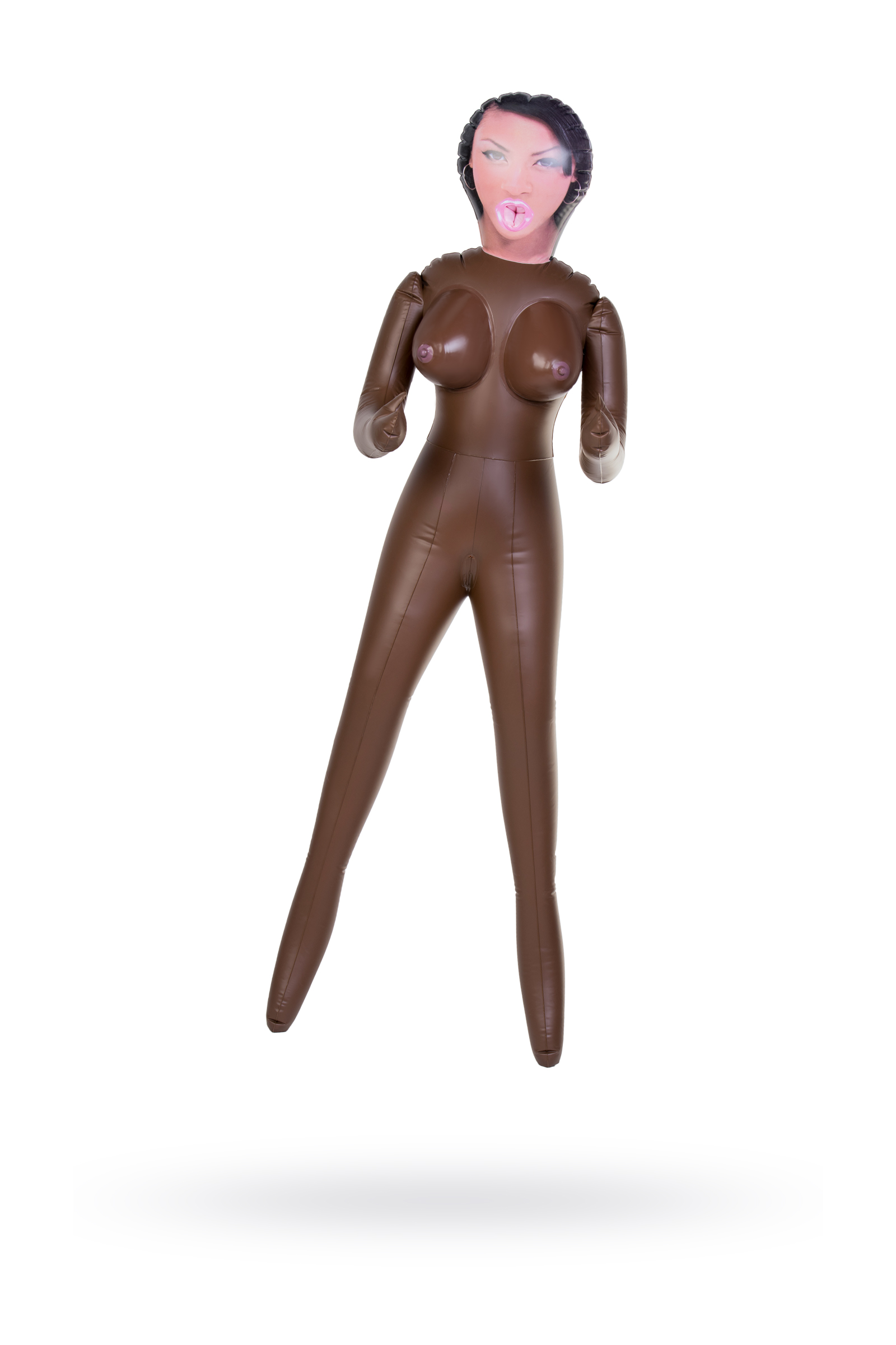 Кукла надувная TOYFA Dolls-X MICHELLE, негритянка, с тремя отверстиями, 160 см