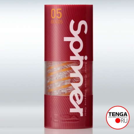 Мастурбатор нереалистичный Tenga Спинер Beads персиковый