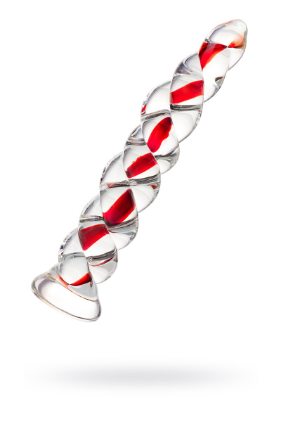 Фаллоимитатор Sexus Glass,стекло, прозрачный, 18 см