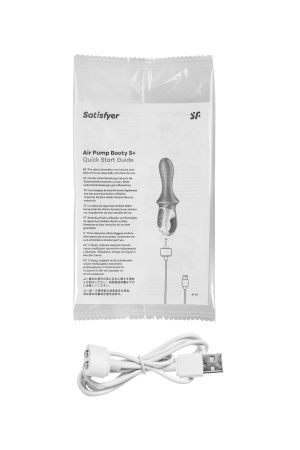 Нереалистичный вибратор Satisfyer Air Pump Booty 5, розовый, 15 см