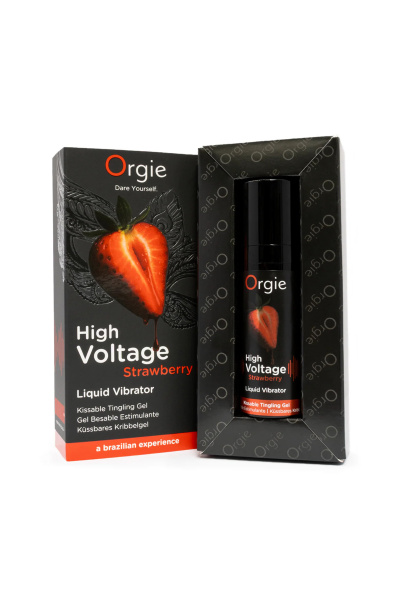 Гель для массажа ORGIE High Voltage Strawberry с усиленным эффектом вибрации, клубника, 15 мл