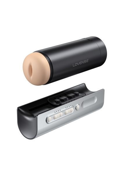 Мастурбатор нереалистичный LOVENSE Solace PRO, TPE, черный, 23,1 см