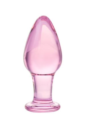 Анальная втулка Sexus Glass, стекло, фиолетовая, 10 см, Ø 4 см