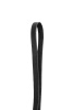 Плеть Pecado BDSM, белая рукоять, чёрные хлысты