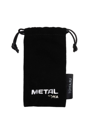 Анальная втулка TOYFA Metall,  со светодиодами, металл, серебристая, 8,8 см, Ø 3,4 см, 105 г