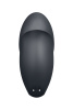 Вибромассажер Satisfyer Tap & Climax 1, силикон, серый, 11 см