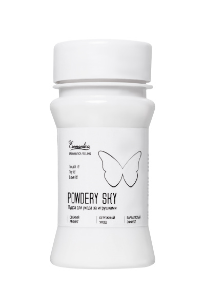Пудра для ухода за игрушками Eromantica «Powdery Sky», с ароматом мяты, 40 г