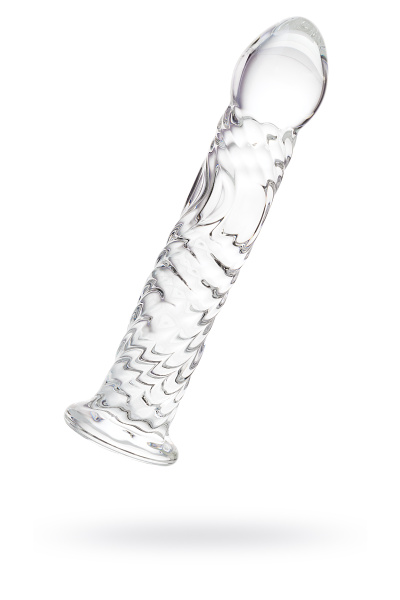 Фаллоимитатор Sexus Glass,стекло, прозрачный , 16,5 см